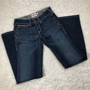 Ariat REAL Mid Rise Stretch Whipstitch Jeans 28 L